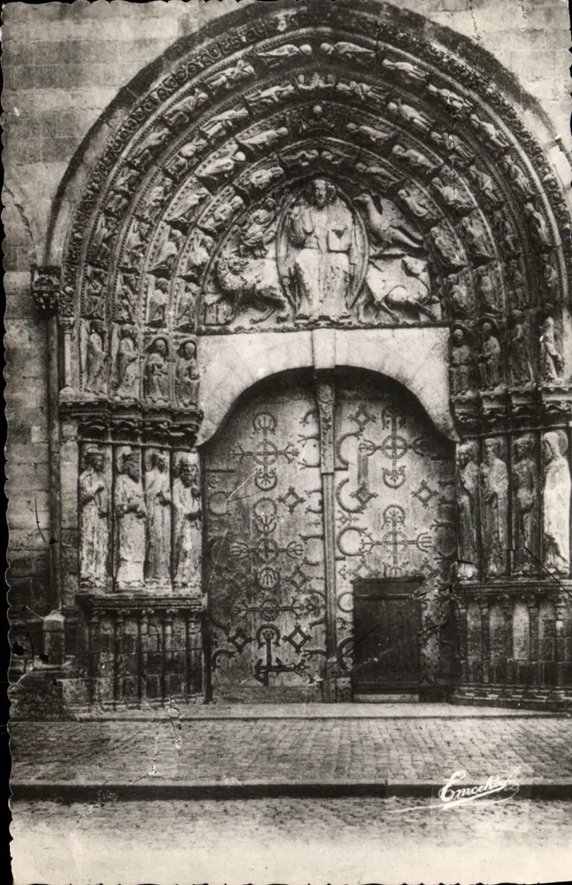 Portal da Catedral de Angers — Angers — Editor Emocet - Frente