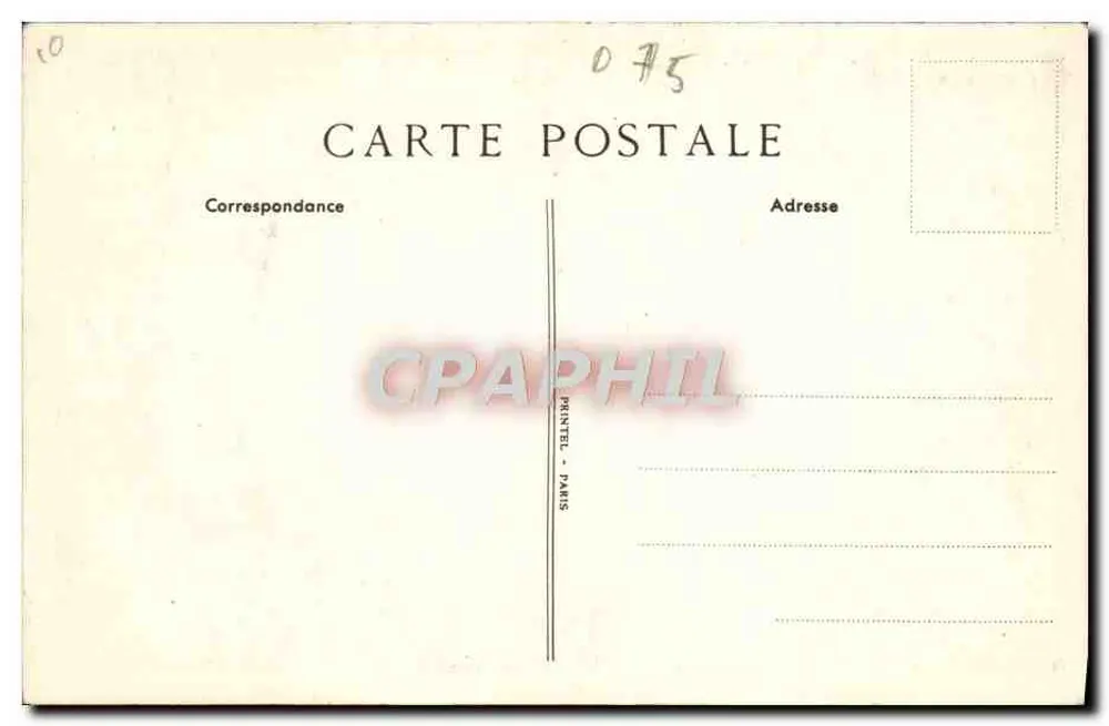 Caisse d'Épargne & de Prévoyance de Paris — Zentralbüro — Printel, Paris - Rückseite