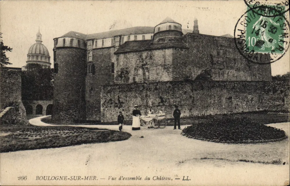 Boulogne-sur-Mer — Übersicht des Schlosses — LL. n°266 - Vorderseite