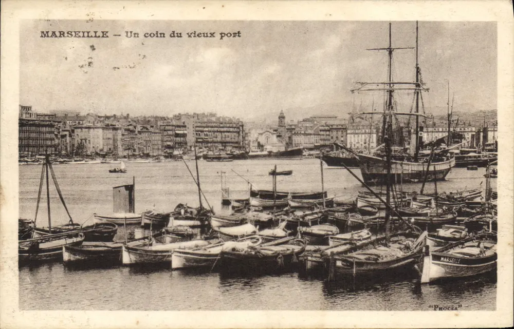 Marseille — Ein Eck des alten Hafens — Procea - Vorderseite