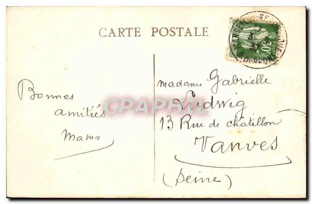 Marseille — Ein Eck des alten Hafens — Procea - Rückseite