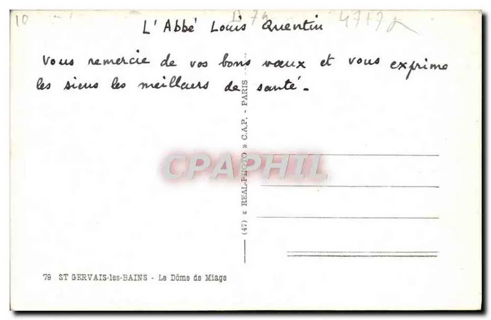 O Domo de Miage — ST GERVAIS-les-BAINS — editor C.A.P. - Verso