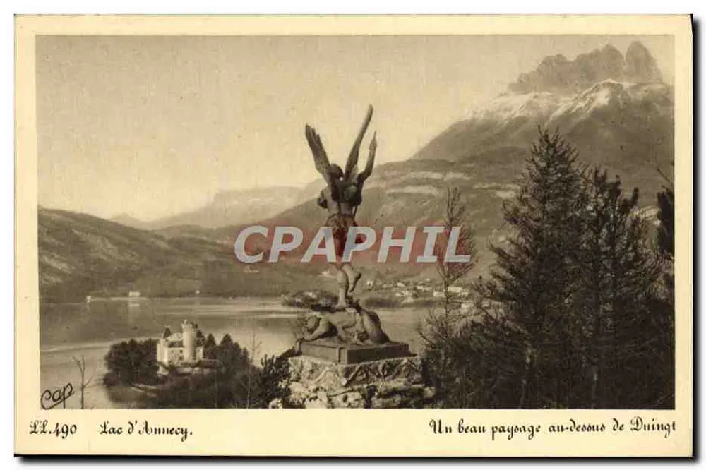 See von Annecy — Blick von Duingt — Verlag Cie des Arts Photographiques Strasbourg - Vorderseite