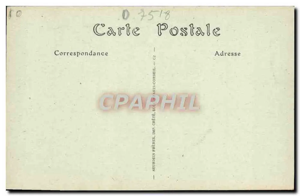 Innenansicht der Sainte-Chapelle — Ein Apostel — JND Phot. - Rückseite