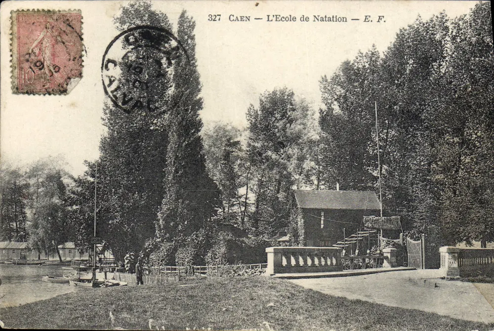Caen — L'École de Natation — E. F. (n° 327) - Frente