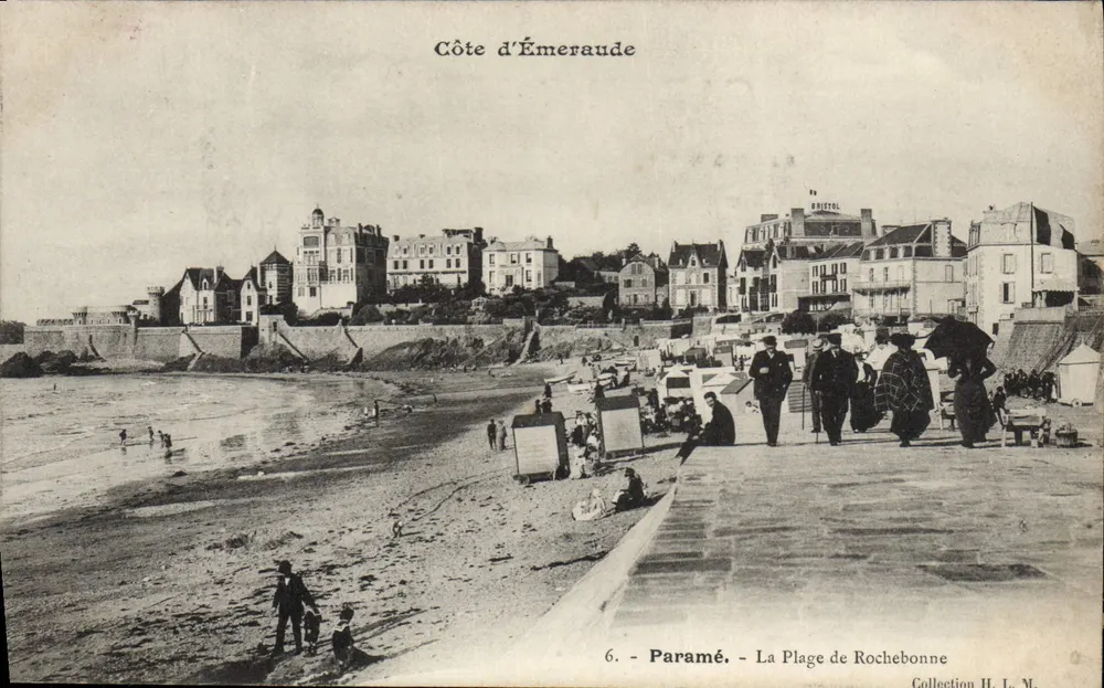 Costa de Esmeralda - Paramé - A Praia de Rochebonne — Bruitel, n°6 - Frente