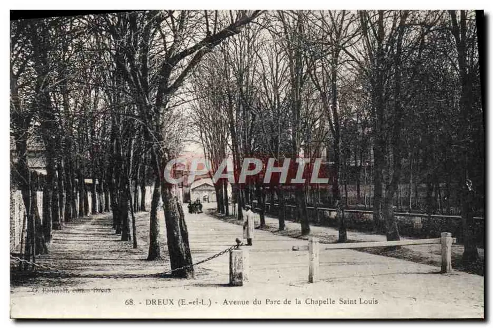 DREUX (E.-et-L.) - Avenue du Parc de la Chapelle Saint Louis — Verlag: L. Romault, DREUX — Seriennummer 68 - Vorderseite