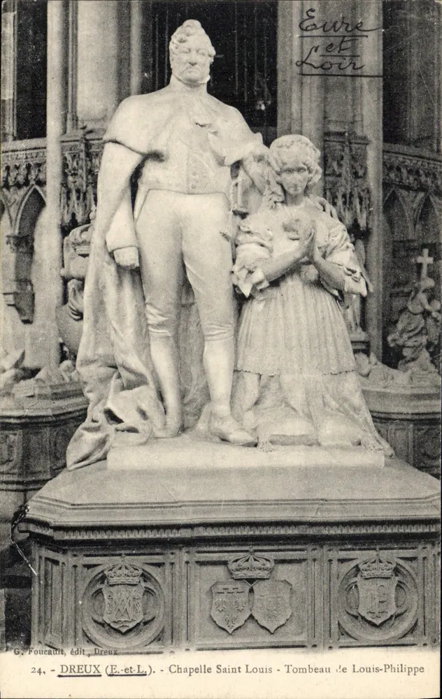 Grabmal von Louis-Philippe — Kapelle Saint-Louis — Dreux (Eure-et-Loir) — G. Foucault, Verlag Dreux - Vorderseite