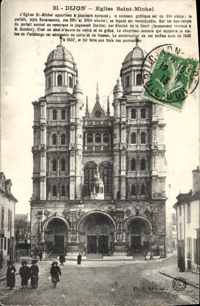 Dijon — Kerk van Sint-Michaël — Uitgever J. Depouze - Voorkant