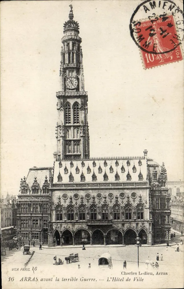 Arras vor dem furchtbaren Krieg — Das Rathaus — Charles Ledieu, Arras - Vorderseite