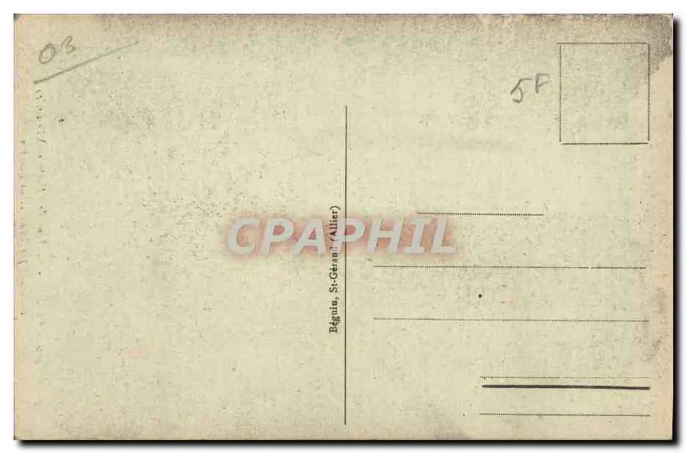 Vichy — Torre da Hora (século XV) — construída por Luís II de Bourbon — n° 499 - Verso