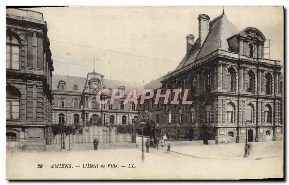 Amiens — O Hotel de Ville — LL. - Frente
