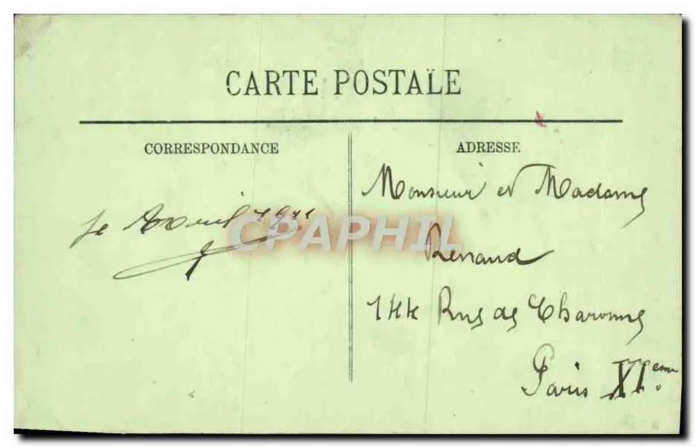 Chantilly — O Castelo — A Ilha do Amor — LL. — N° 41 - Verso