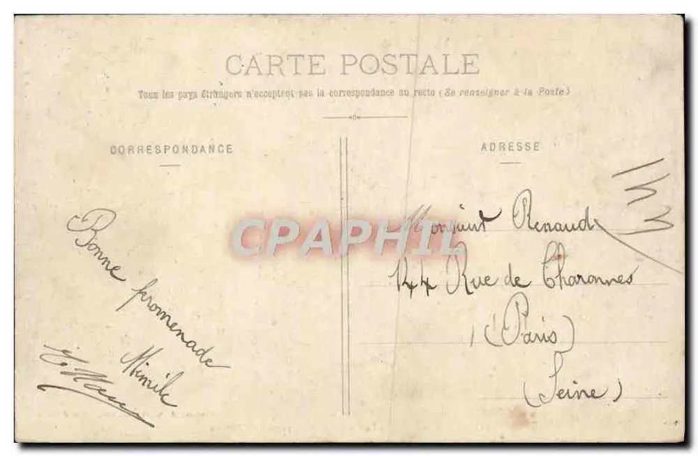 Pontoise - Die Oise - Le Pothuis - Blick vom Schloss aus — Pontoise, A. Seyes, Verlag - Fotografie Godefroy - Rückseite
