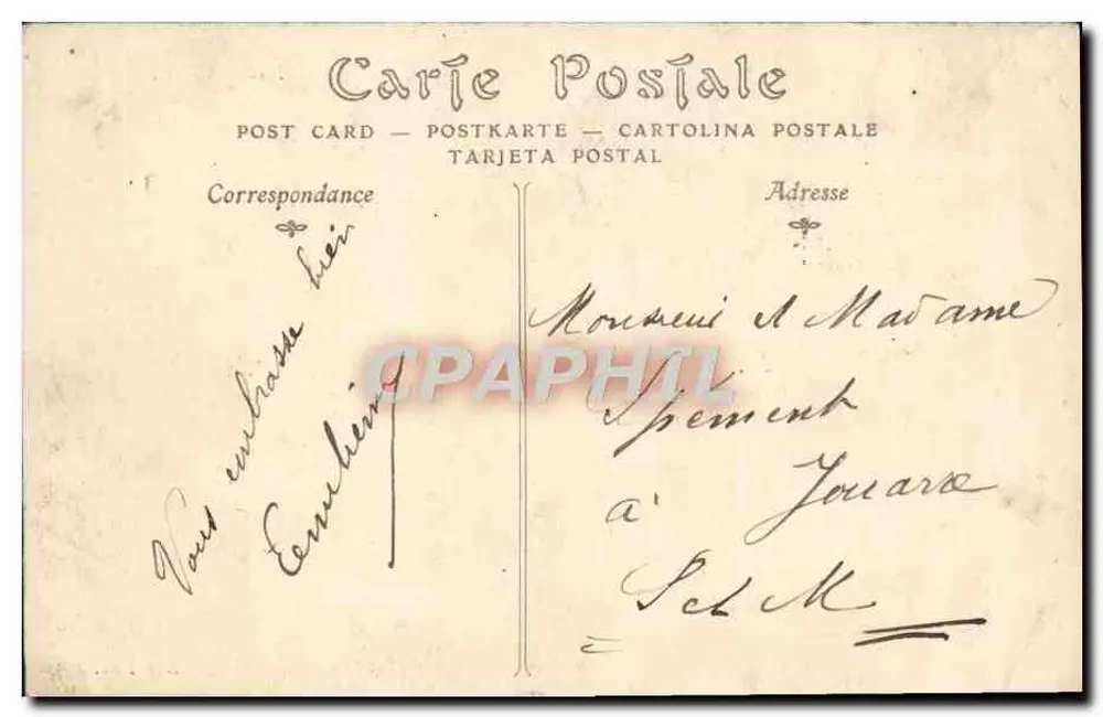 Castelo de SAINT-GERMAIN — Fachada sudoeste — Editor: DE NISLE & CIE, n° 266 - Verso