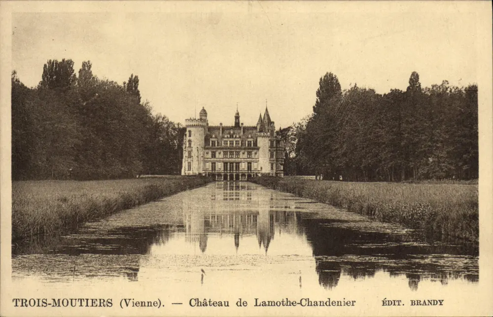 Trois-Moutiers (Wien) — Schloss Lamothé-Chandenier — Édit. Brandy - Vorderseite