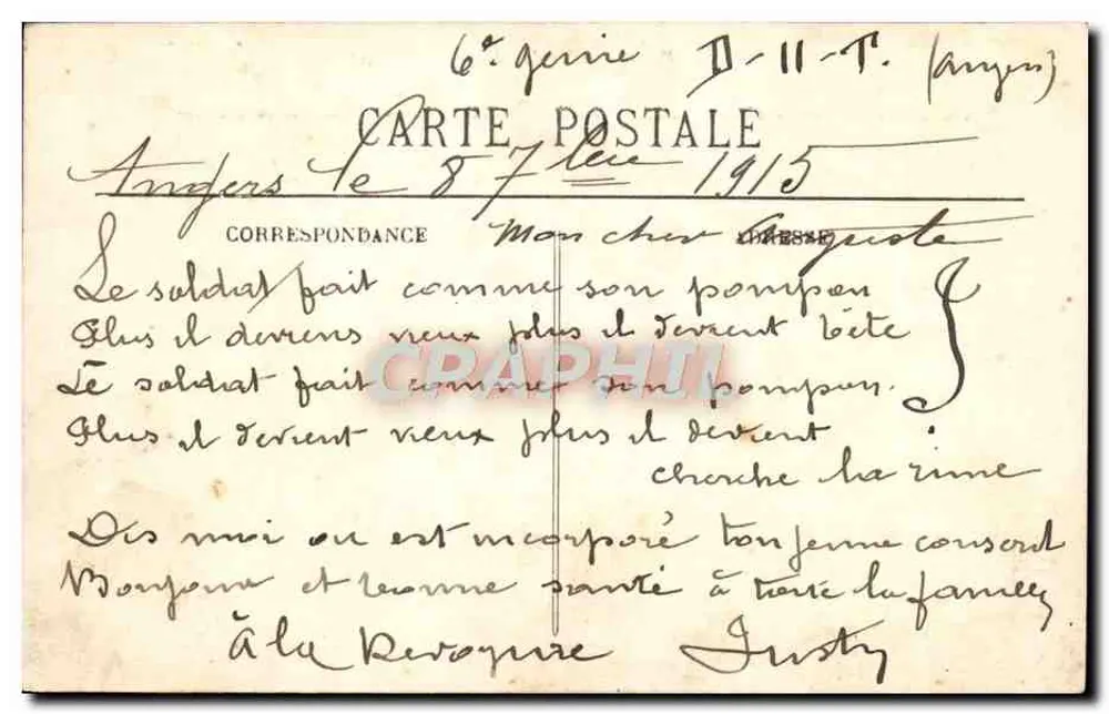 Angers — Vista geral do Castelo — L. V., pbot. - Verso