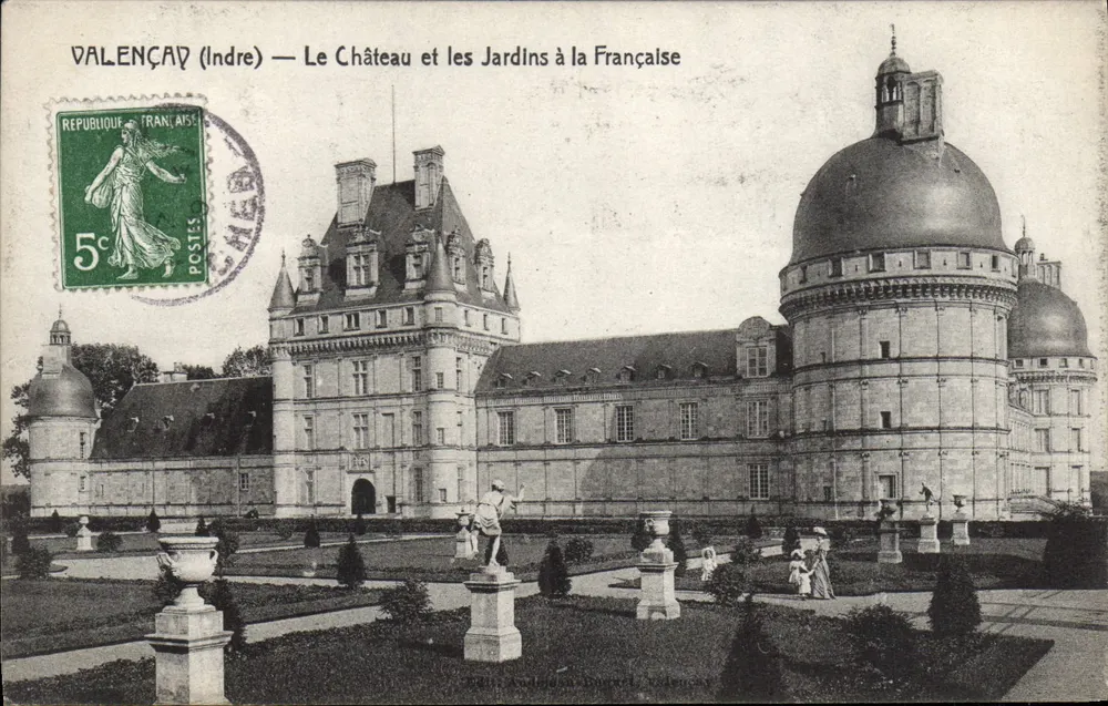 Valençay (Indre) — Schloss und französische Gärten — Verlag: Éd. André Goujon, Valençay - Vorderseite