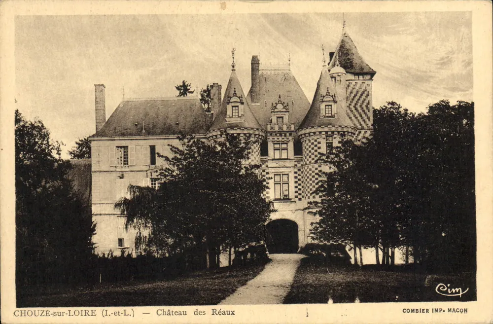 Chouzé-sur-Loire (Loire-et-Loire) — Schloss Réaux — Combier Imp. Macon - Vorderseite