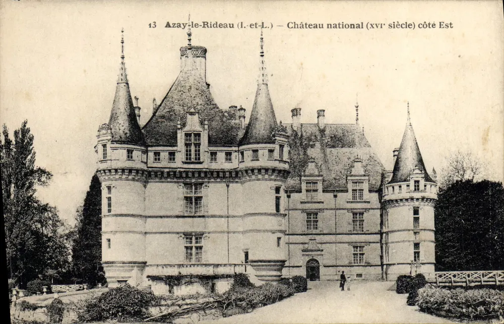 Azay-le-Rideau (Indre-et-Loire) — Nationaler Schloss (15. Jahrhundert) Ostseite — Verlag R. Dorange, Tours - Vorderseite