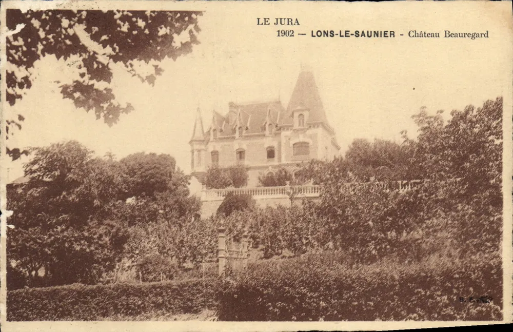 Der Jura — Lons-le-Saunier — Schloss Beauregard — 1902 - Vorderseite