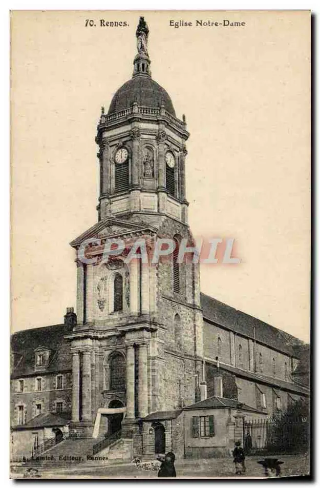 Rennes. Igreja de Nossa Senhora — Editor Lamiré, n°70 - Frente