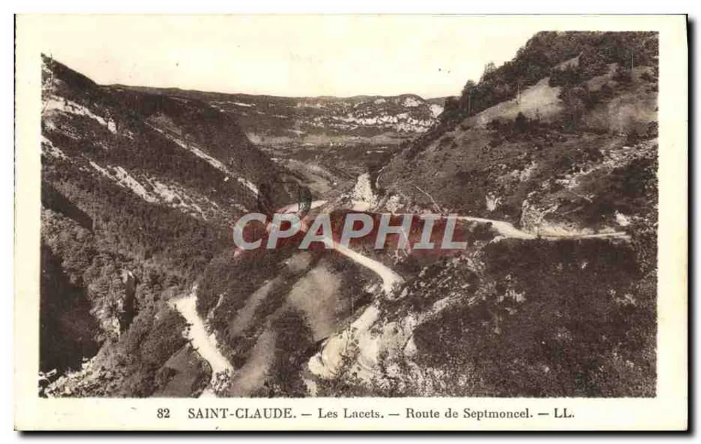 Saint-Claude — Les Lacets — Route de Septmoncel — LL. — n°82 - Frente