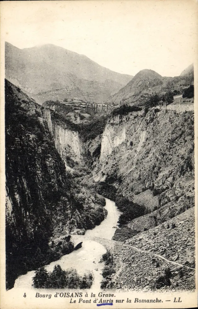 Bourg d'Oisans à la Grave — Die Auris-Brücke über die Romanche — LL - Vorderseite