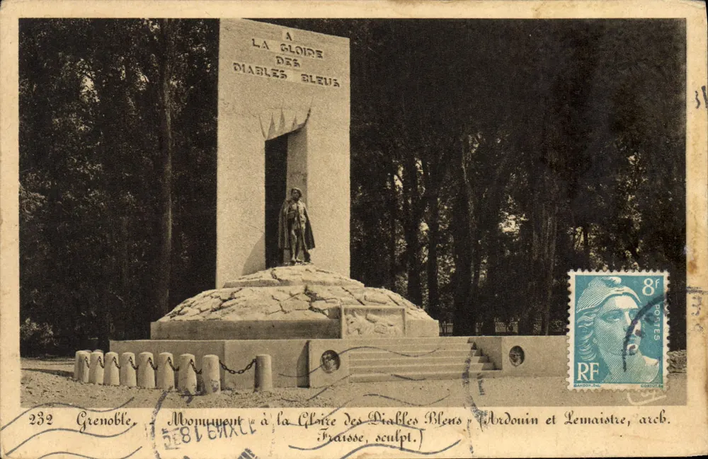Grenoble — Monument à la Gloire des Diables Bleus — éditeur : Bandson-Dal, n° 232 - Vorderseite