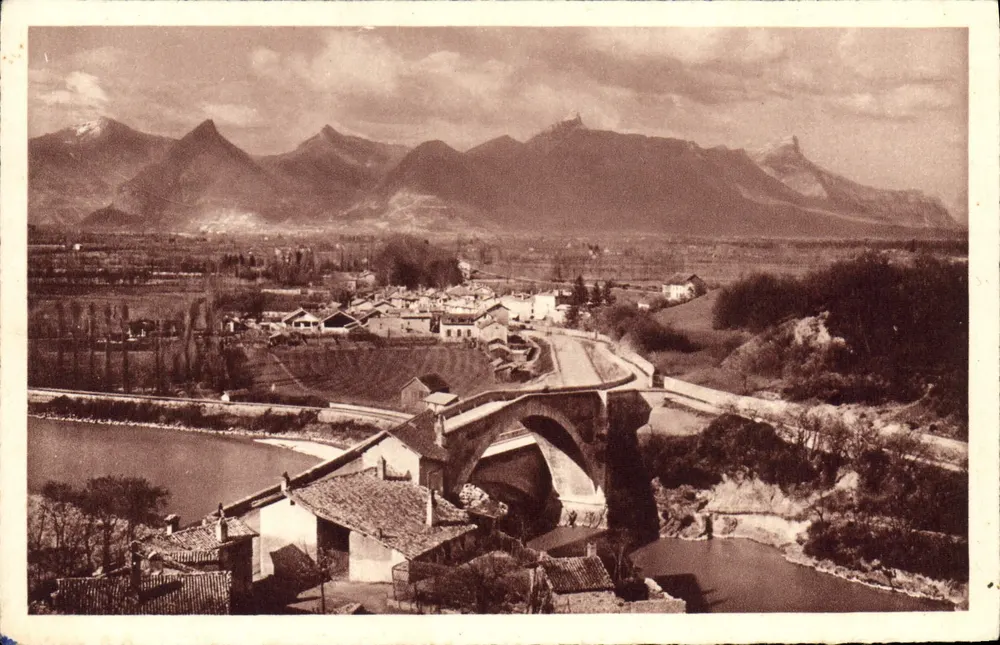 Pont-de-Claix — O Velho Ponte — BRAUN & Cie, Imp. Edit. Mulhouse - Frente