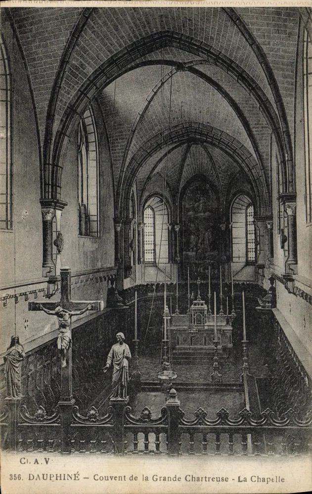 A Capela — Convento da Grande Chartreuse — Dauphiné - Frente
