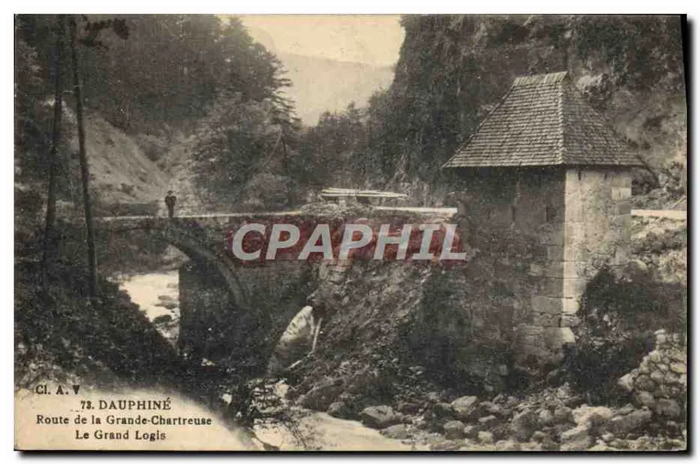 Le Grand Logis — Estrada da Grande-Chartreuse — CI. A. V. 73 DAUPHINÉ - Frente
