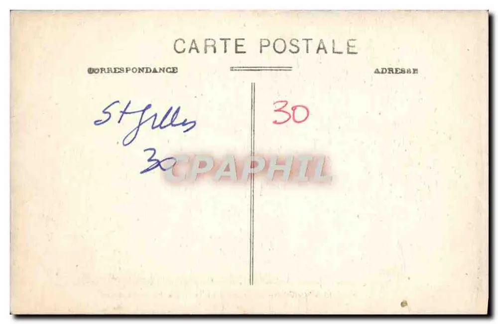 St-Gilles-du-Gard — Die Krypta und das Grab von St-Gilles — Sammlung E.C. n°8 - Rückseite