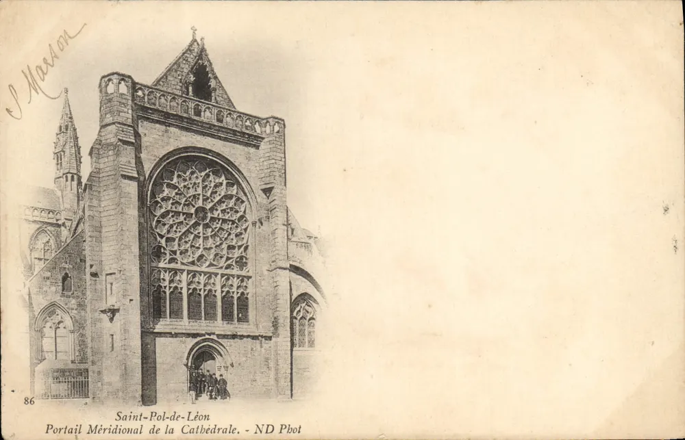 Saint-Pol-de-Léon — Südtor der Kathedrale — ND Pbot - Vorderseite