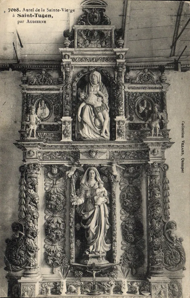 Altar der Heiligen Jungfrau in Saint-Tuguen — von Audierne — Sammlung Villard, Quimper - Vorderseite