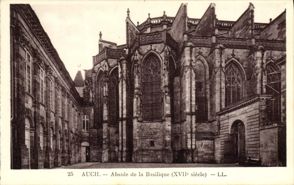 Auch — Abside da Basílica (século XVII) — LL. - Frente