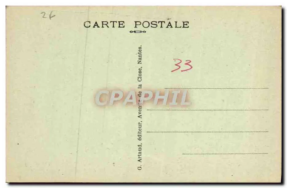 Montalivet-les-Bains (Gironde) — Panoramablick auf das kleine Dorf — G. Artaud, Nantes - Rückseite
