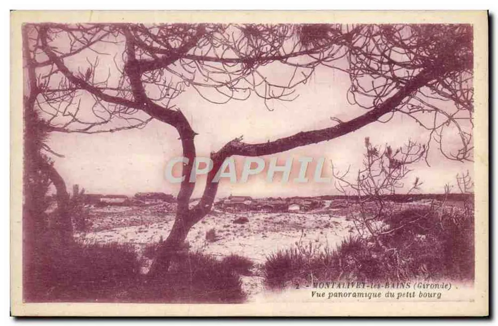 Montalivet-les-Bains (Gironde) — Panoramablick auf das kleine Dorf — G. Artaud, Nantes - Vorderseite