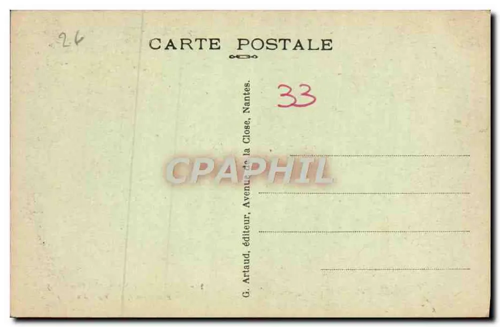 Montalivet-les-Bains (Gironde) — Panoramablick auf das kleine Dorf — G. Artaud, Nantes - Rückseite