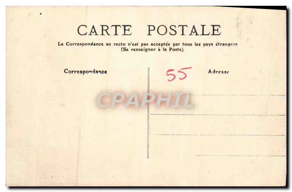 Verdun — o Claustro do Bispo — J. Debergue, Verdun - Verso