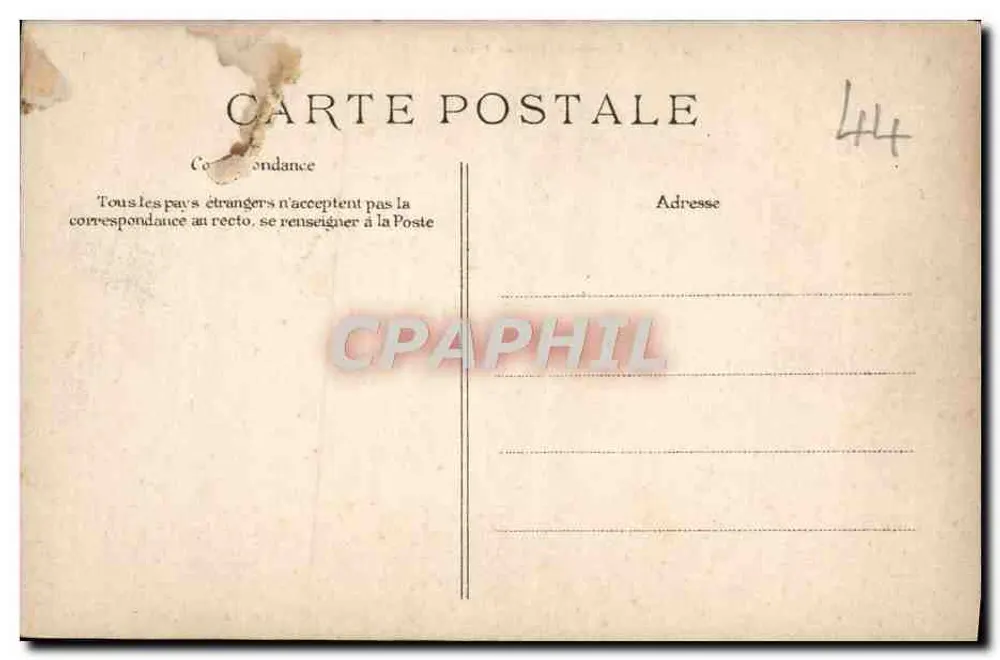NANTES — Portal der Kathedrale (linker Seitenbereich) — Sammlung F. Château, Nantes, Nr. 455 - Rückseite