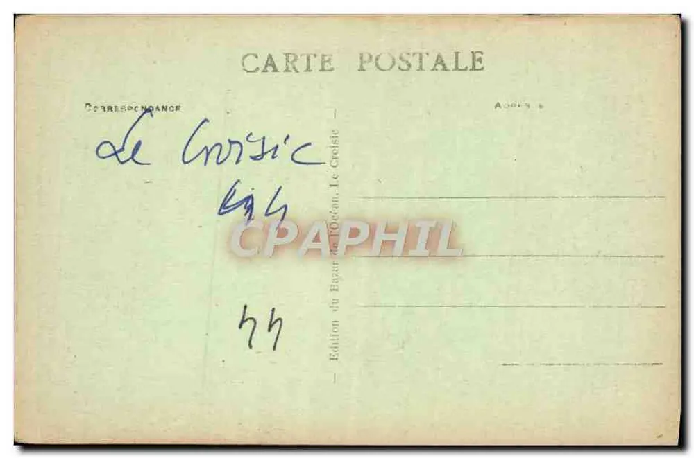 Le Croisic (L.-I.) — Die Pfarrkirche Notre-Dame-de-Pitié — Edition des Bazar de l'Océan, n° 754 - Rückseite