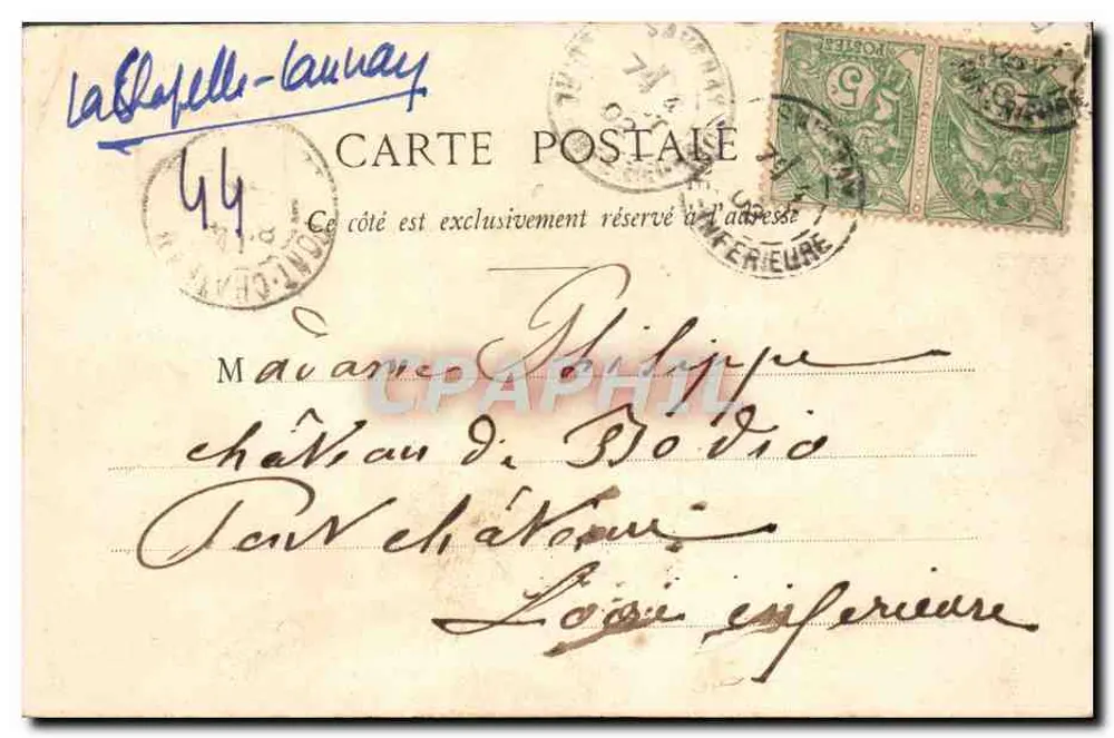 Savenay - Blanche-Couronne - Una Allée du Cloître - Verso
