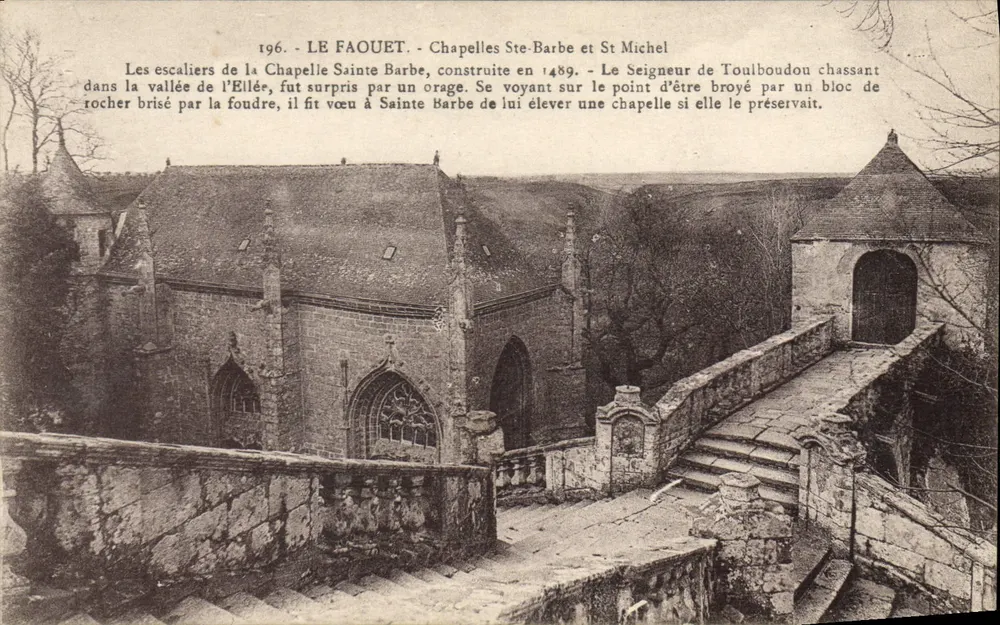Le Faouët - Capelas Santa Bárbara e São Miguel — editor Laurent-Né-Mennès, n° 196 - Frente