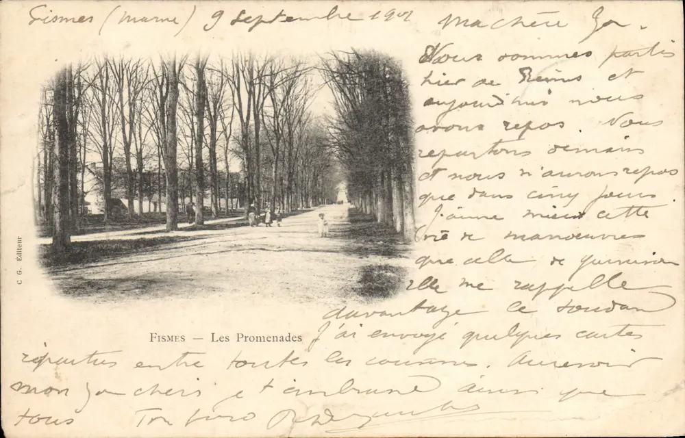 Fismes (Marne) — Les Promenades — C. G. Editeur - Frente