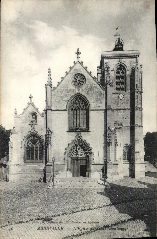 Abbeville — Die Kirche des Heiligen Grabes — Kaltenbacher, phot. & Galerie des Handels, Amiens - Vorderseite