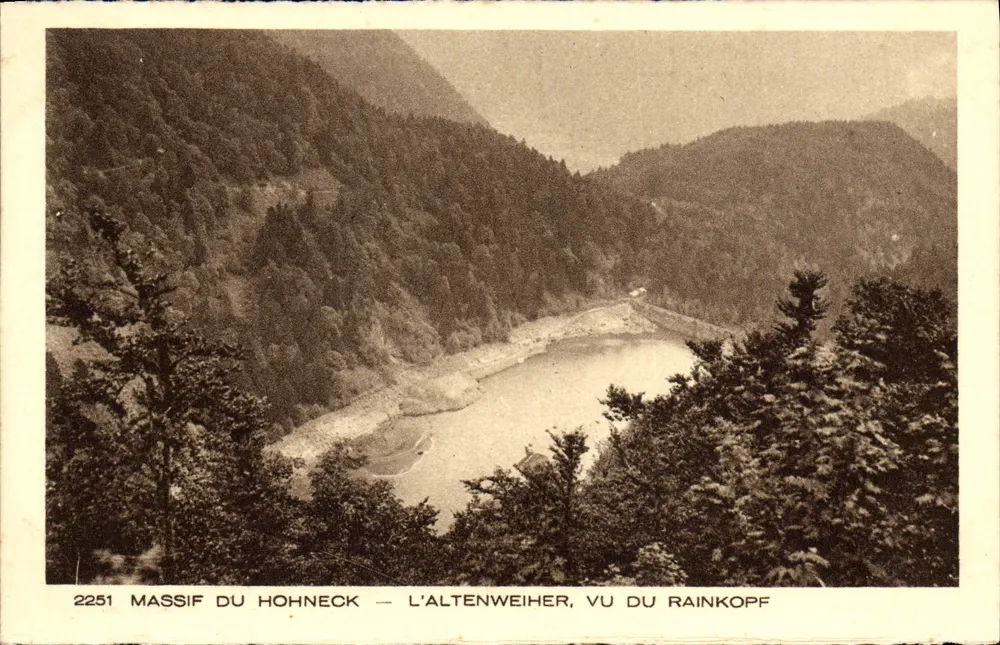 Massif du Hohneck — L'Altenweiher, von Rainkopf aus gesehen — Sammlung L'Alsace, n°2251 - Vorderseite