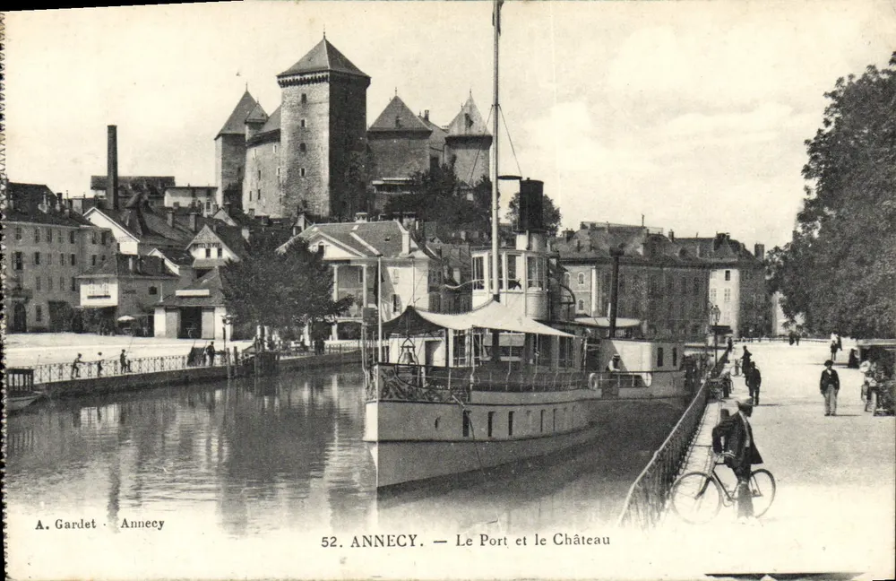 Annecy — Der Hafen und das Schloss — A. Gardet - Vorderseite