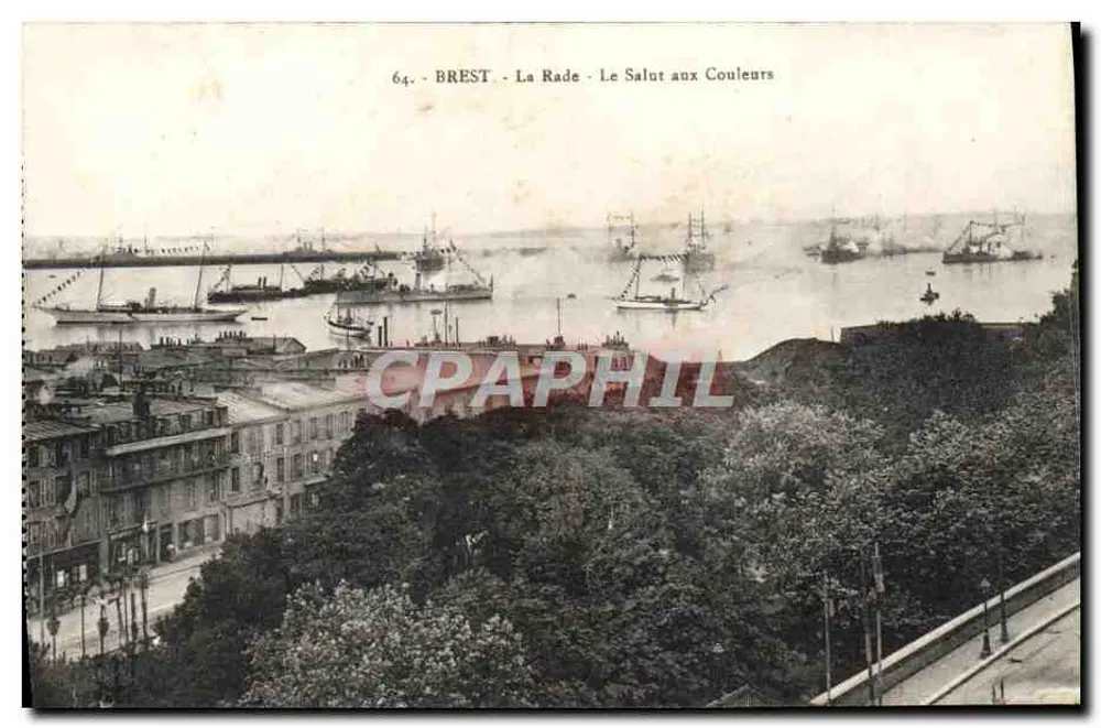 BREST - Der Hafen - Gruß an die Farben - Vorderseite
