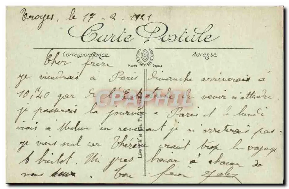 Troyes — O Cirque — LL - Verso